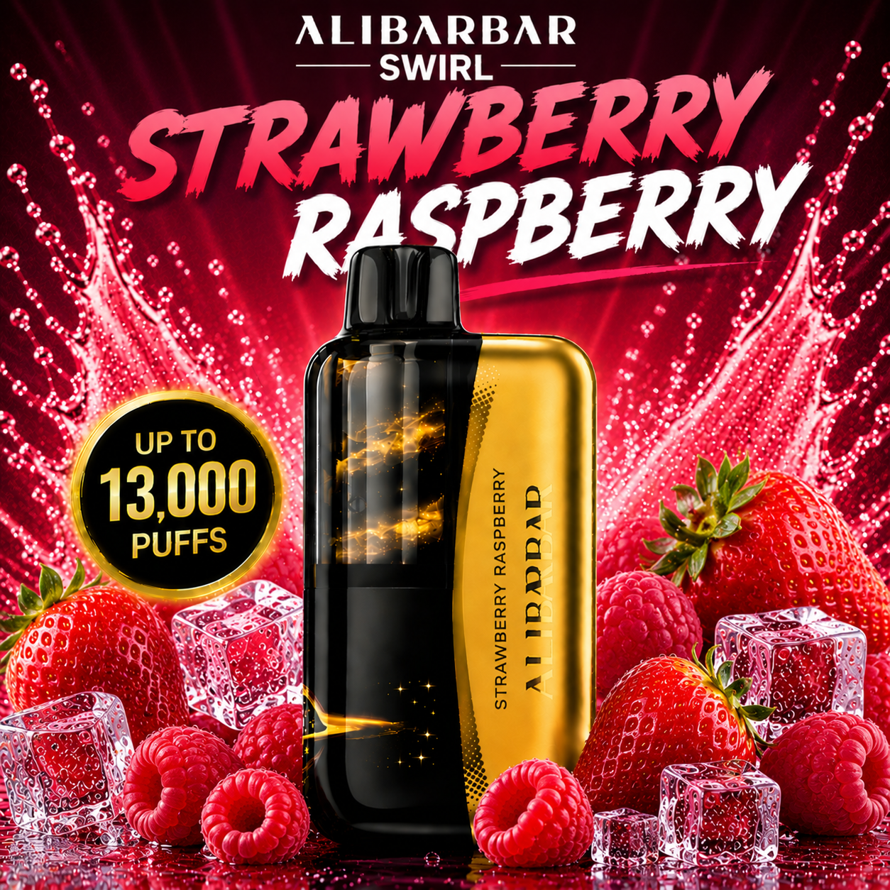 STRAWBERRY RASPBERRY - ALIBARBAR SWIRL 13,000