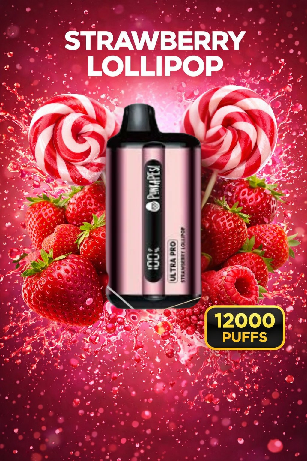 STRAWBERRY LOLLIPOP - PUNKAPES ULTRA PRO 12,000