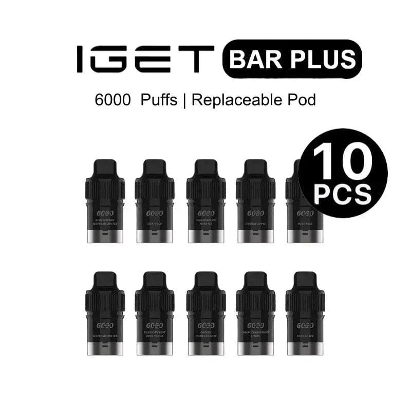 IGET BAR POD 6000 REFILL BULK PACK OF 10 ($59.99 EACH!)