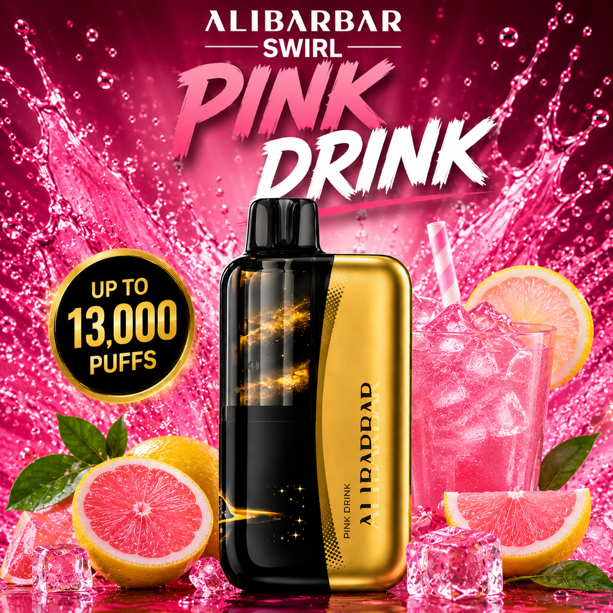 PINK DRINK - ALIBARBAR SWIRL 13,000