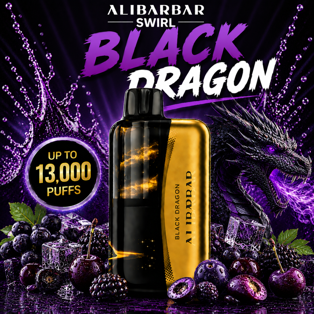 BLACK DRAGON - ALIBARBAR SWIRL 13,000