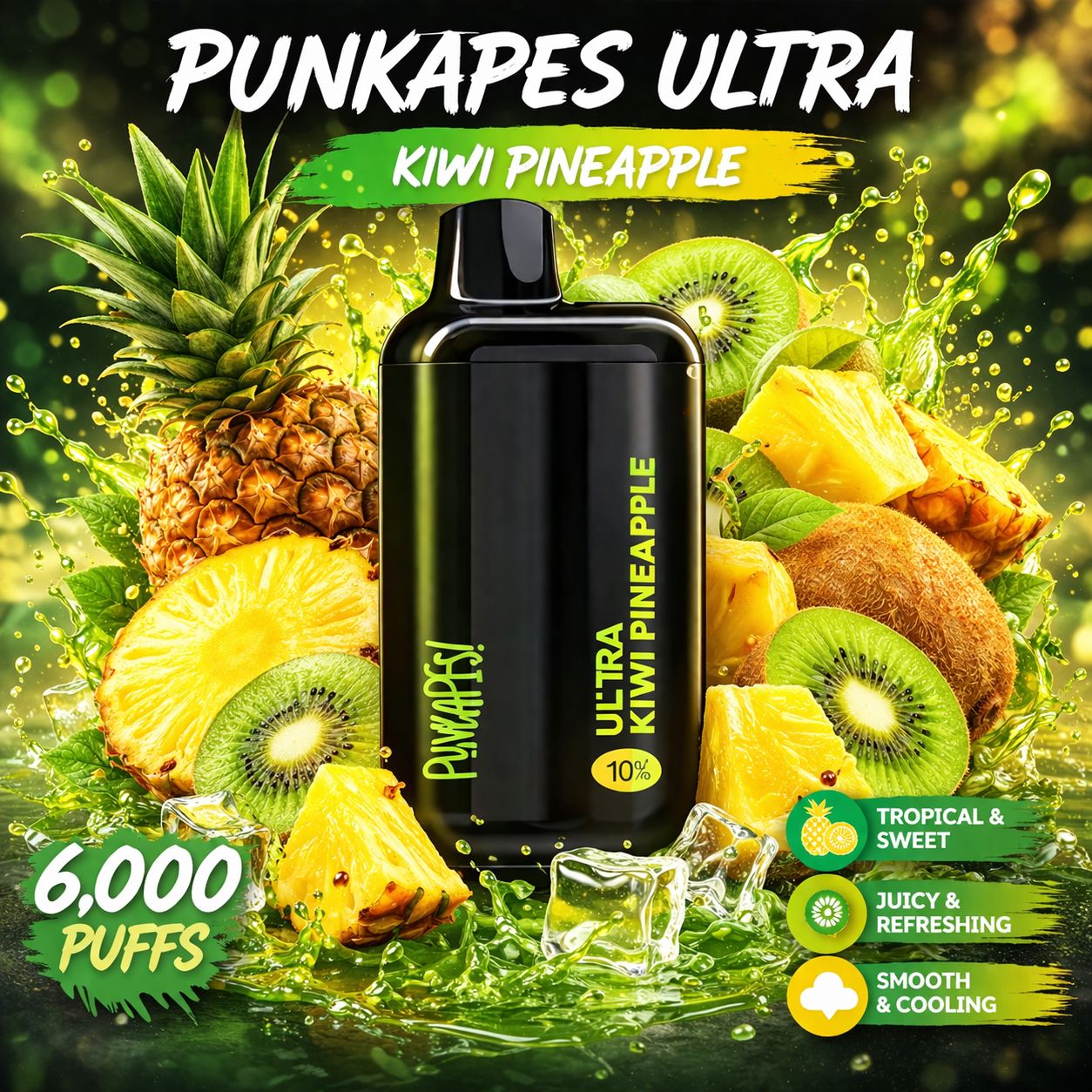 KIWI PINEAPPLE - PUNKAPES ULTRA 6,000