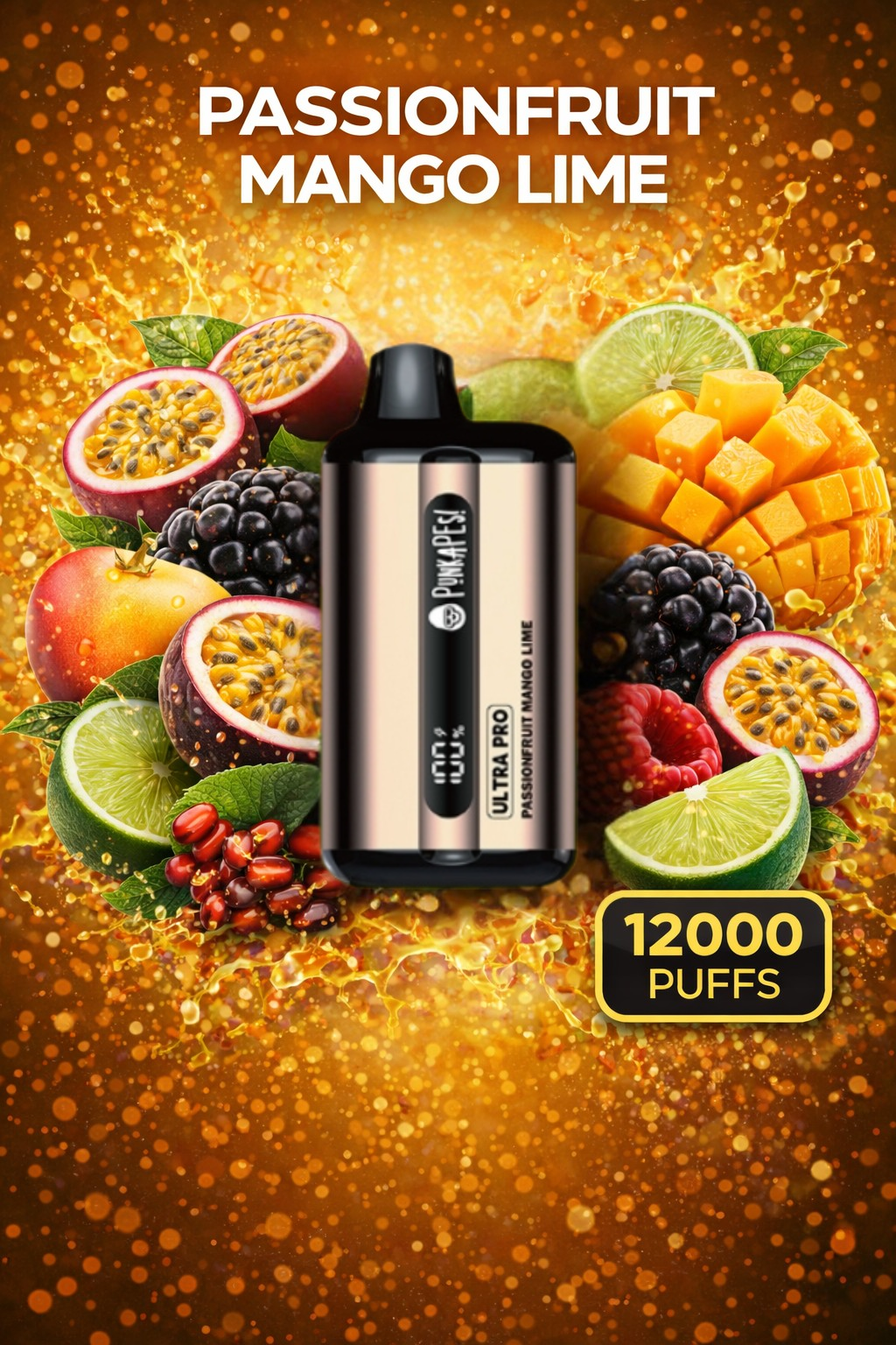 PASSIONFRUIT MANGO LIME - PUNKAPES ULTRA PRO 12,000