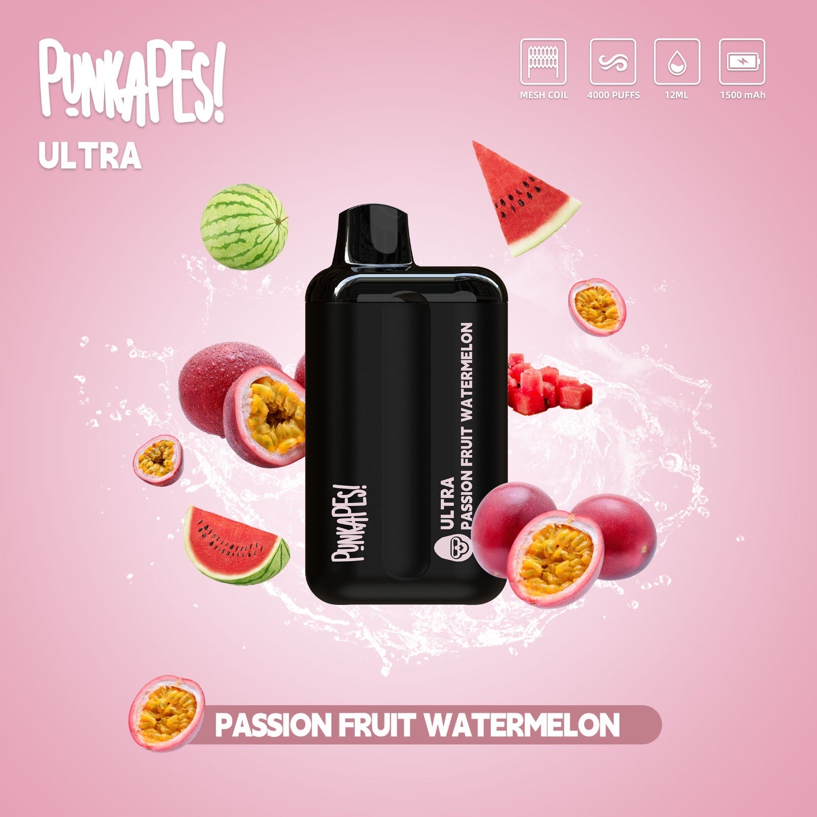 PASSION FRUIT WATERMELON - PUNKAPES ULTRA 4000