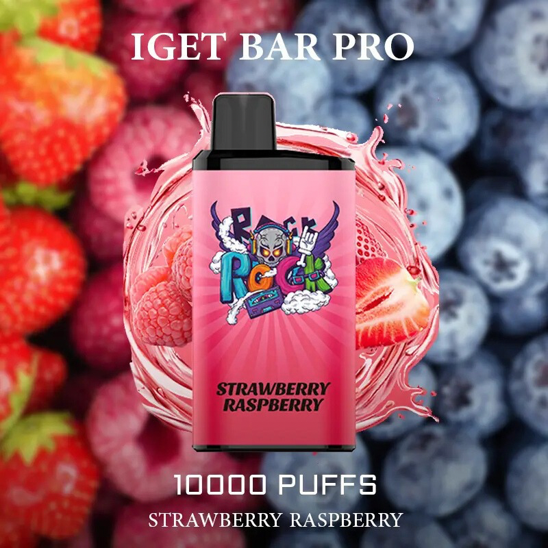 STRAWBERRY RASPBERRY - IGET BAR PRO 10,000