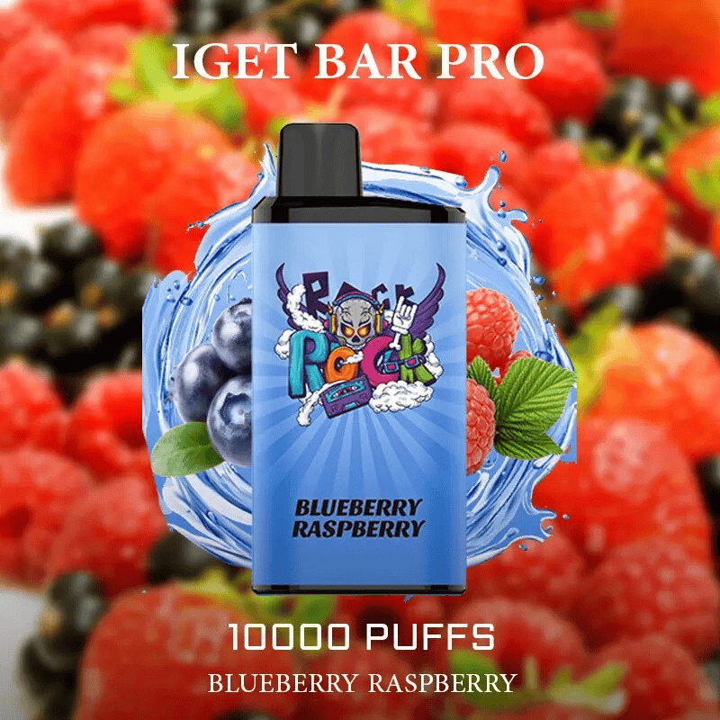 BLUEBERRY RASPBERRY - IGET BAR PRO 10,000