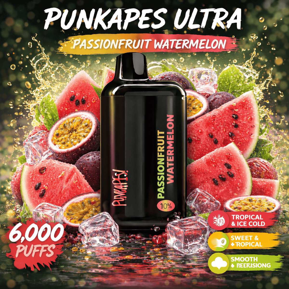 PASSIONFRUIT WATERMELON - PUNKAPES ULTRA 6,000