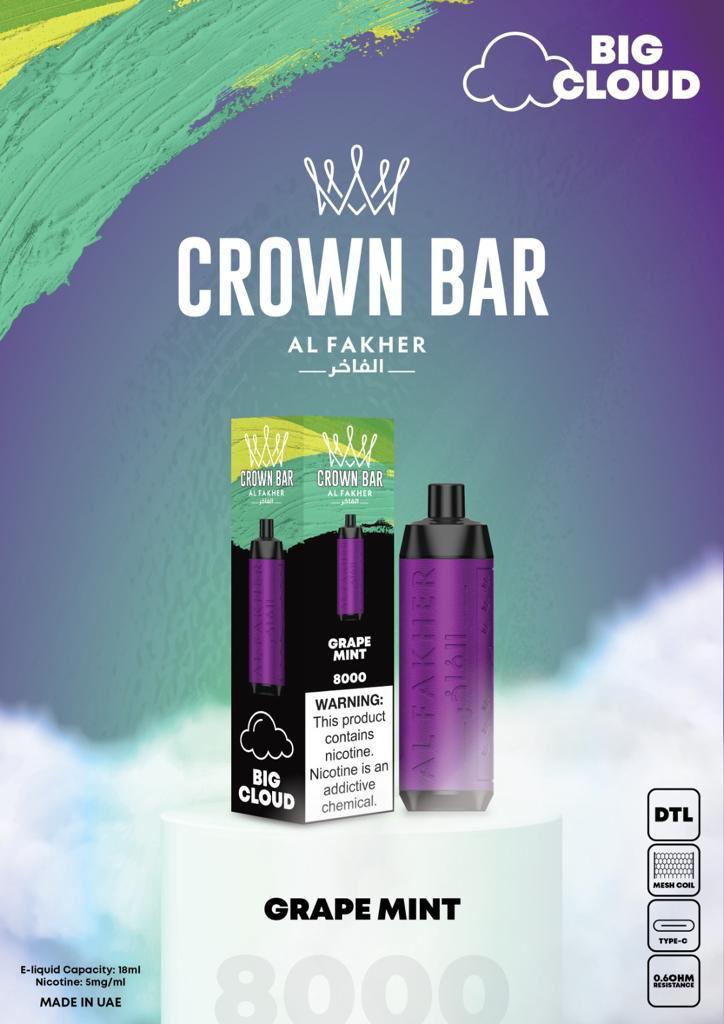 GRAPE MINT - AL FAKHER CROWN BAR 8000