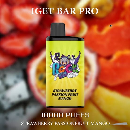 STRAWBERRY PASSIONFRUIT MANGO (NEW FLAVOUR!) - IGET BAR PRO 10,000