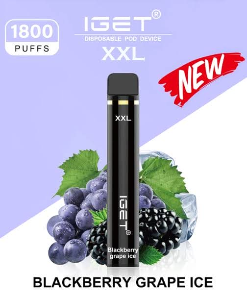 BLUEBERRY RASPBERRY GRAPE ICE  - IGET XXL 1800