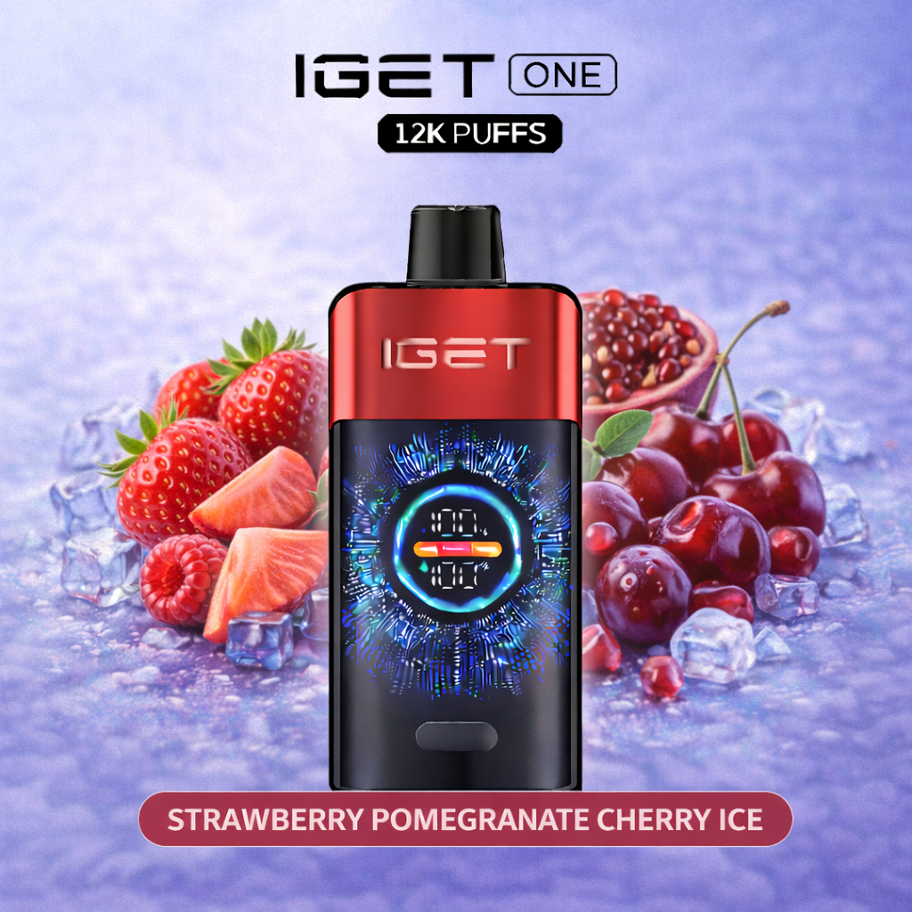 STRAWBERRY POMEGRANATE CHERRY ICE - IGET ONE 12,000