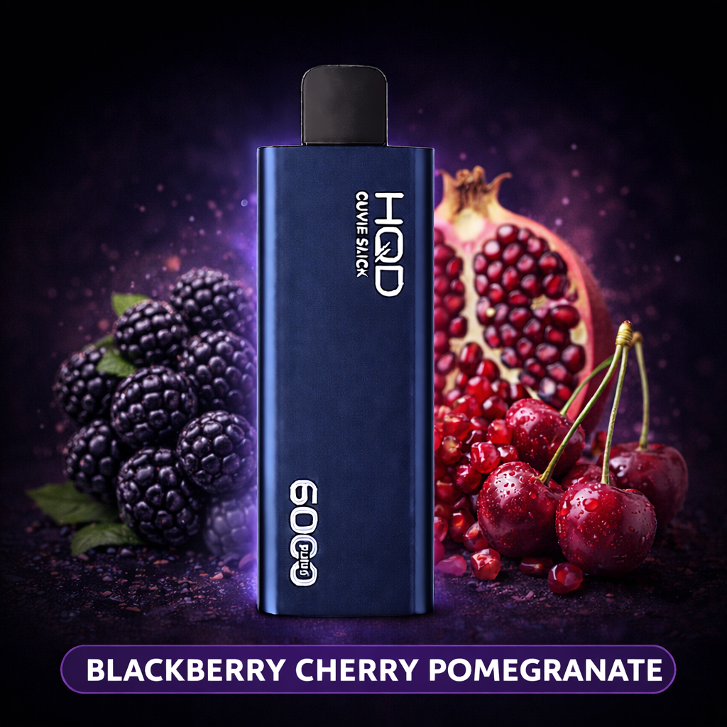 BLACKBERRY CHERRY POMEGRANATE - HQD CUVIE SLICK 6000 (NEW FLAVOUR!)