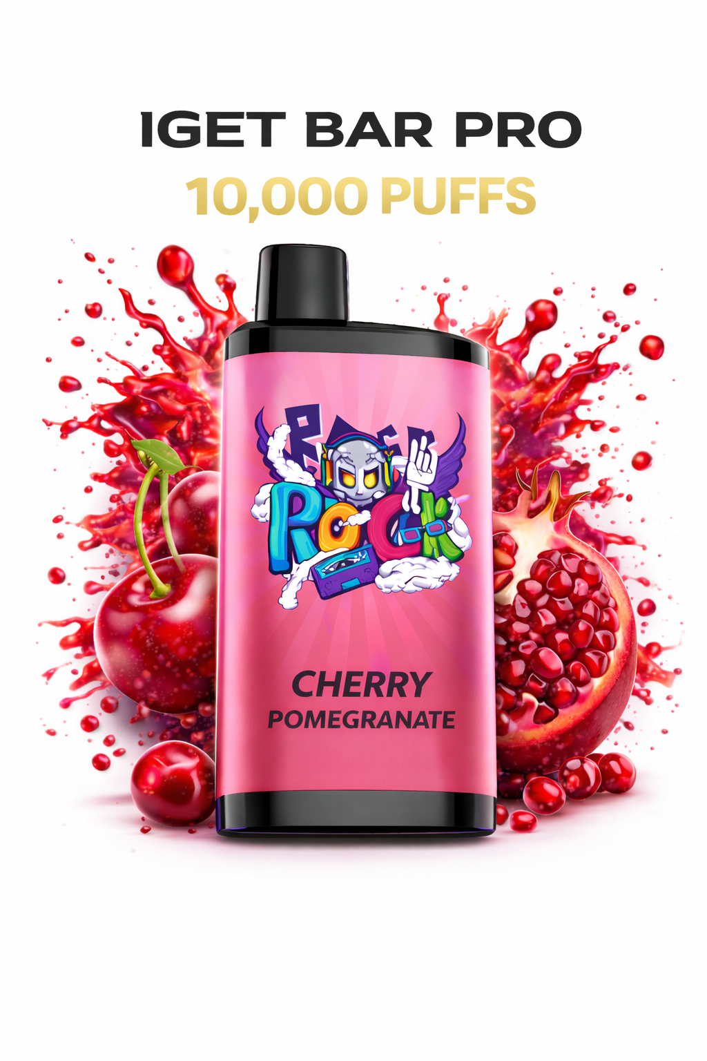 CHERRY POMEGRANATE - IGET BAR PRO 10,000
