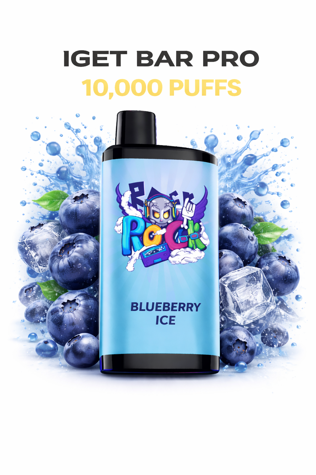 BLUEBERRY ICE - IGET BAR PRO 10,000