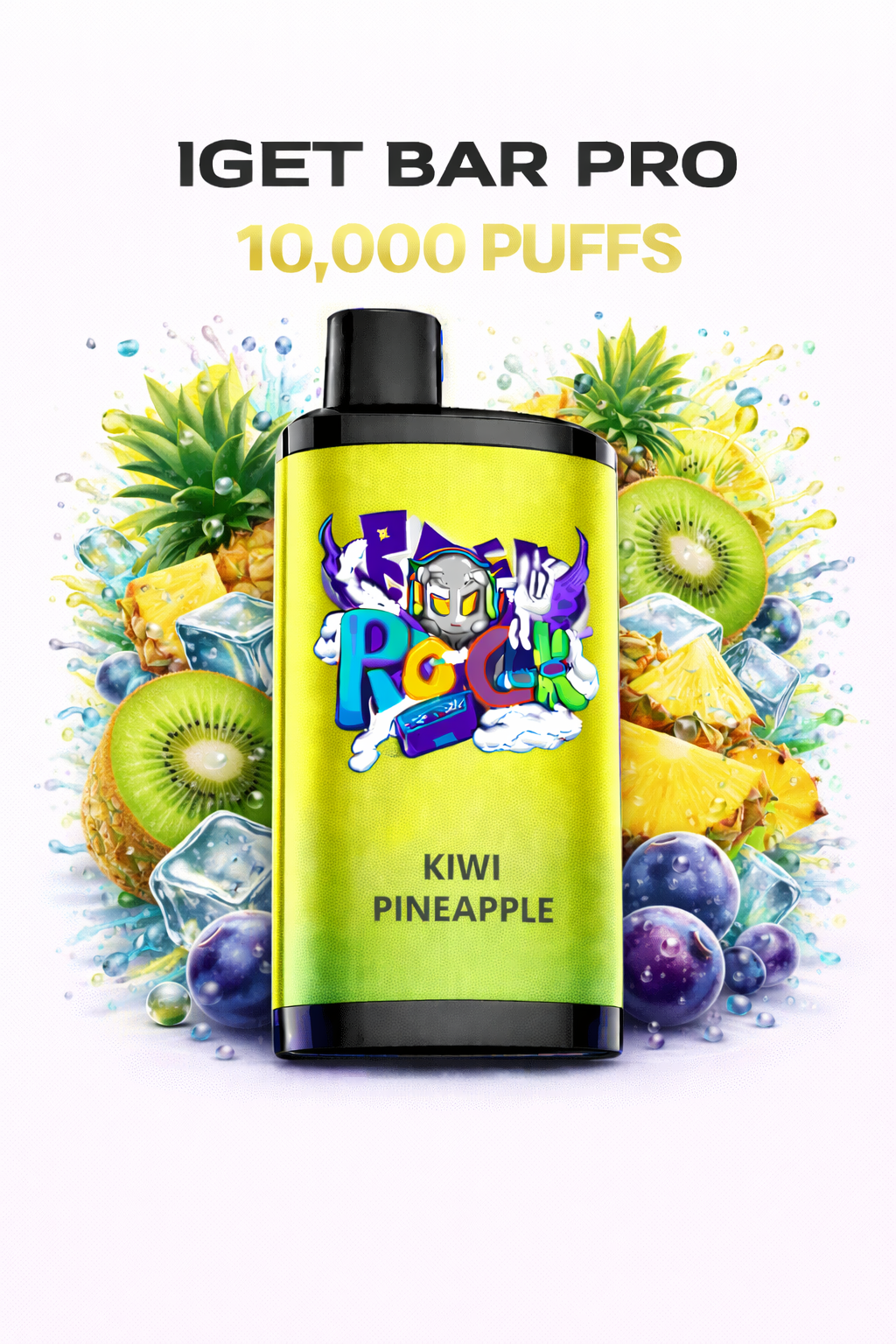 KIWI PINEAPPLE - IGET BAR PRO 10,000