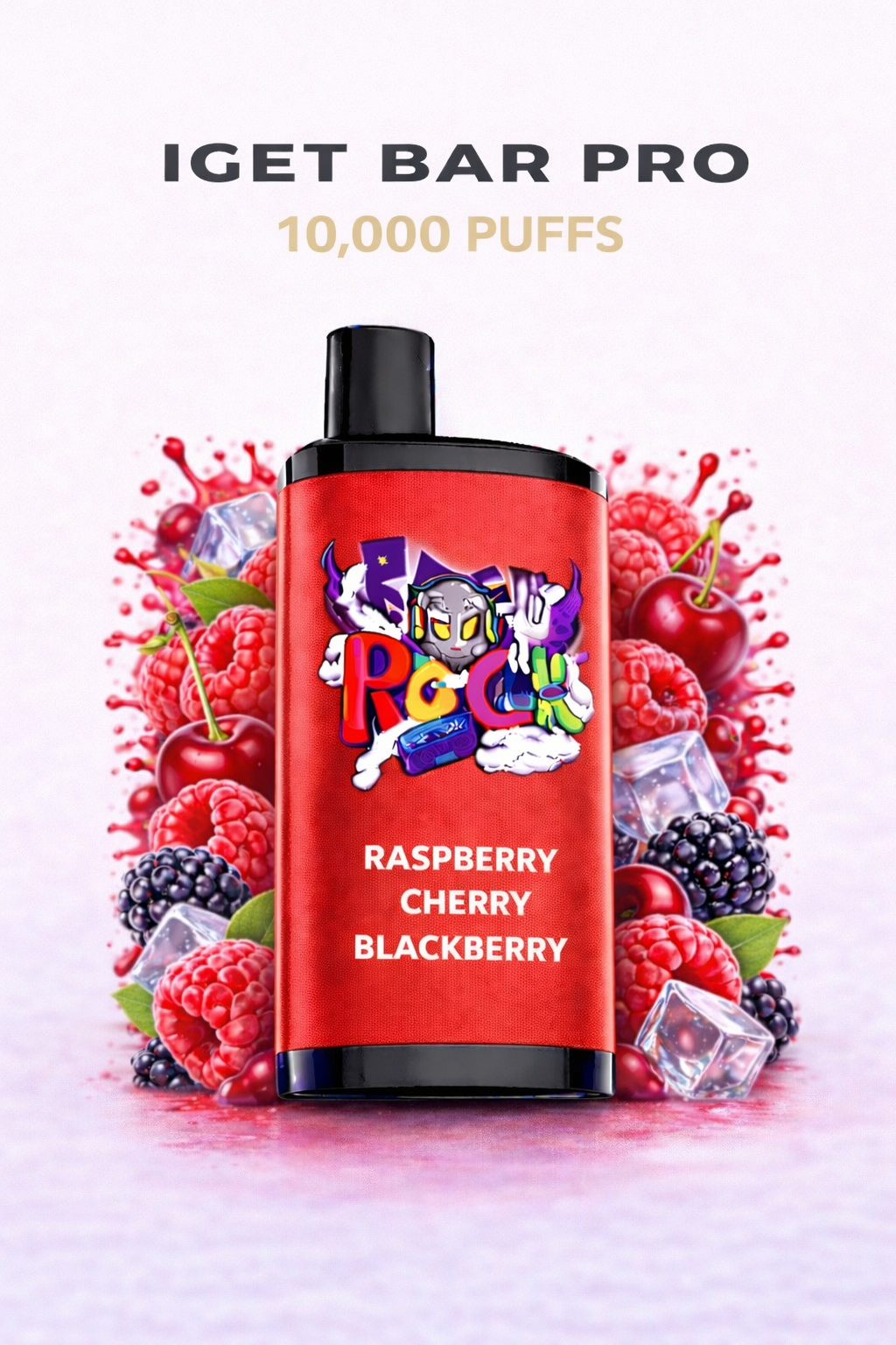 RASPBERRY CHERRY BLACKBERRY (NEW FLAVOUR!) - IGET BAR PRO 10,000