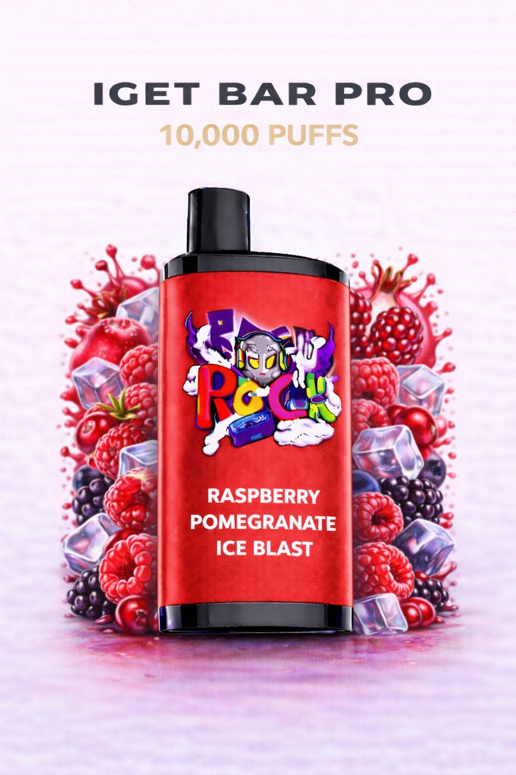 RASPBERRY POMEGRANATE ICE BLAST (NEW FLAVOUR!) - IGET BAR PRO 10,000