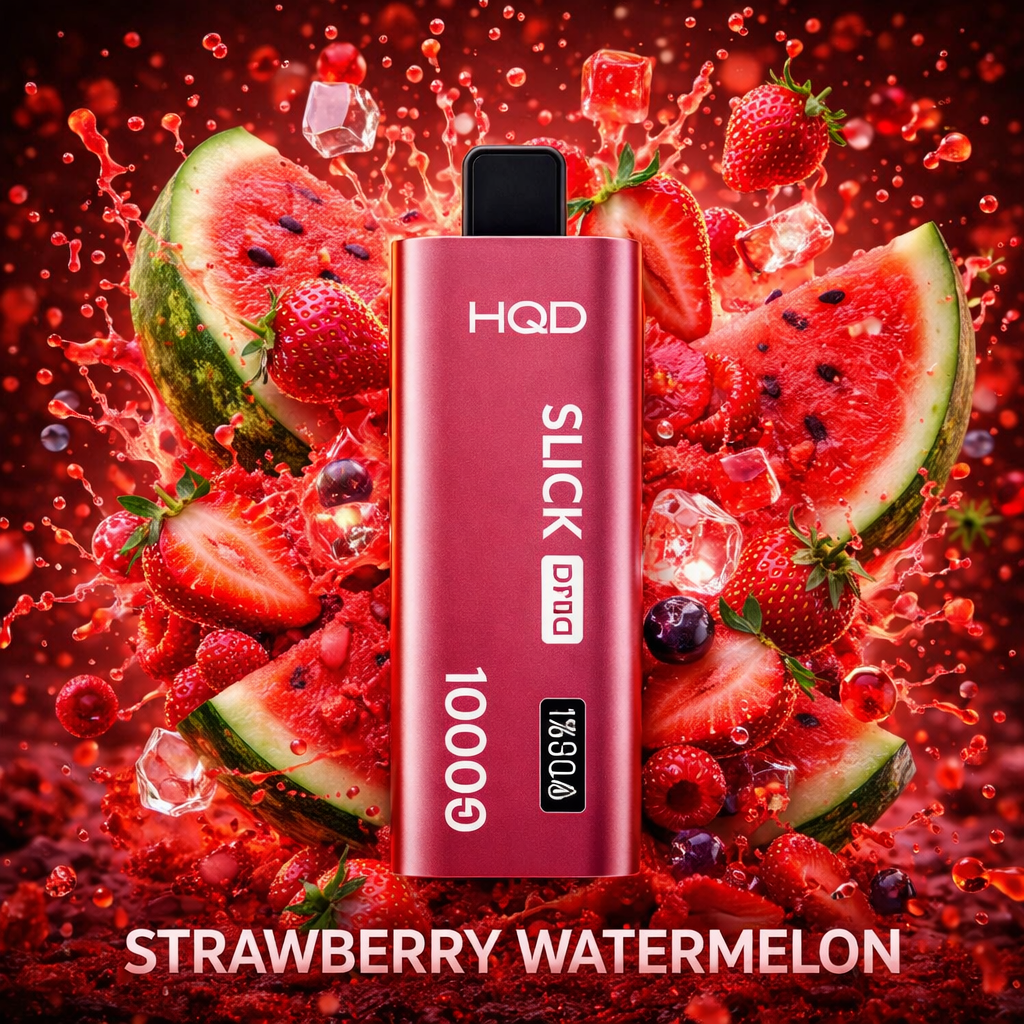 STRAWBERRY WATERMELON  - HQD CUVIE SLICK PRO 10,000