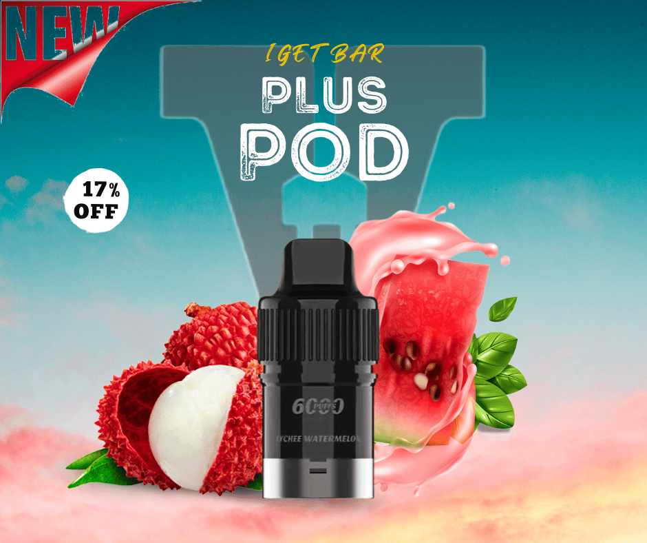 LYCHEE WATERMELON - IGET BAR PLUS 6000 (DISPOSABLE) (NEW FLAVOUR!)