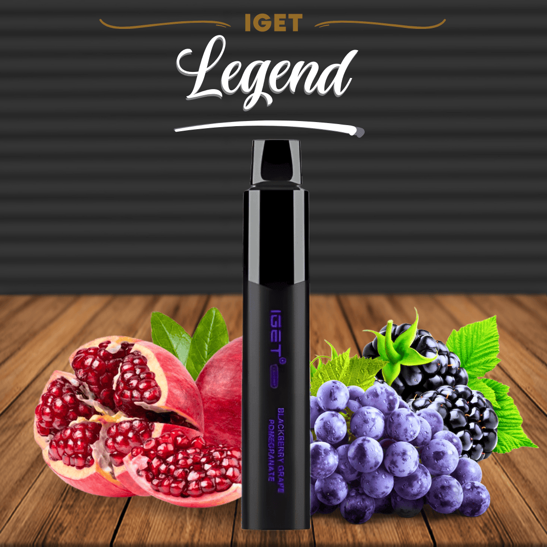 BLACKBERRY GRAPE POMEGRANATE - IGET LEGEND 4000 (NEW FLAVOUR!)