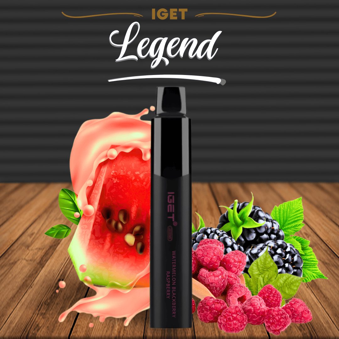 WATERMELON BLACKBERRY RASPBERRY - IGET LEGEND 4000 (NEW FLAVOUR!)