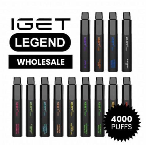 IGET LEGEND 4000 BULK PACK OF 25 ($22 EACH!) - Vape Plug