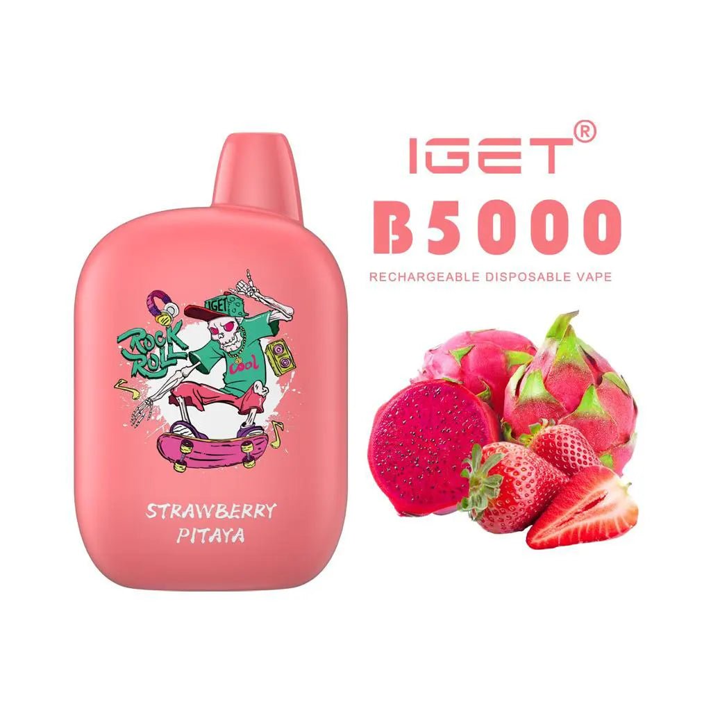 STRAWBERRY PITAYA – IGET B5000 - Vape Plug